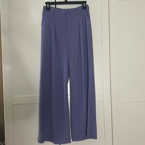 halara purple waffle trousers